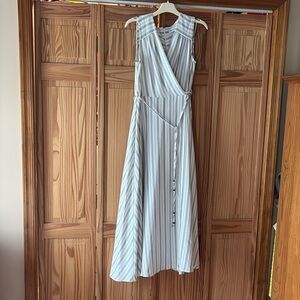 Striped Sleeveless Maxi Dress